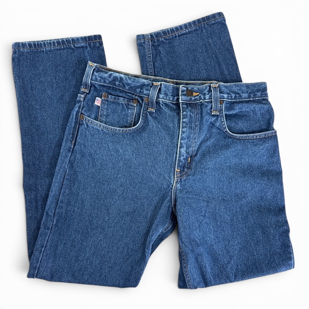 All American Clothing Co Mens 32x32 Blue‎ Straight Leg Jeans Made in USA EUC